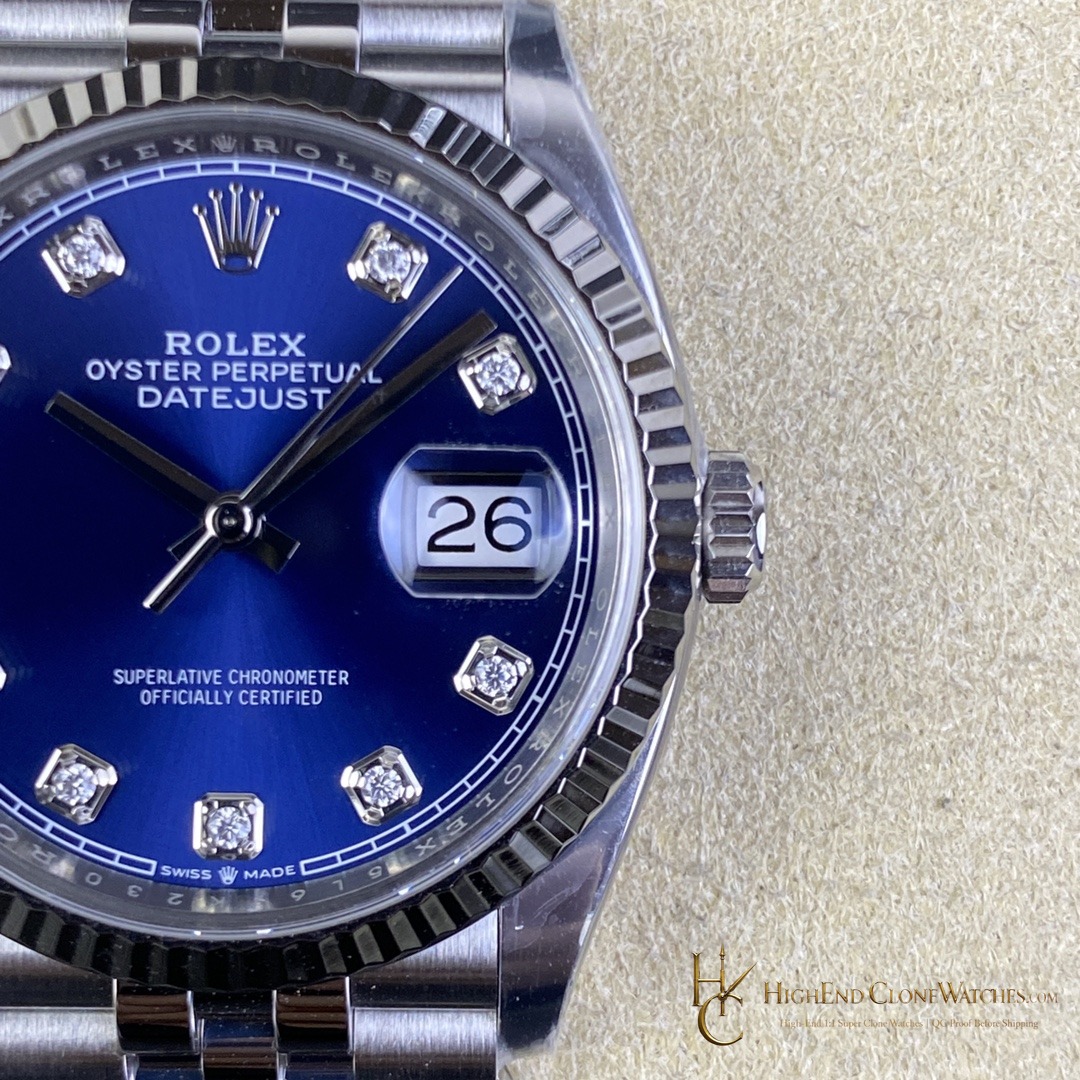 Rolex Datejust M126234 0037 side case profile super clone watch