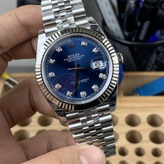 Rolex Datejust M126334 angled dial view super clone watch