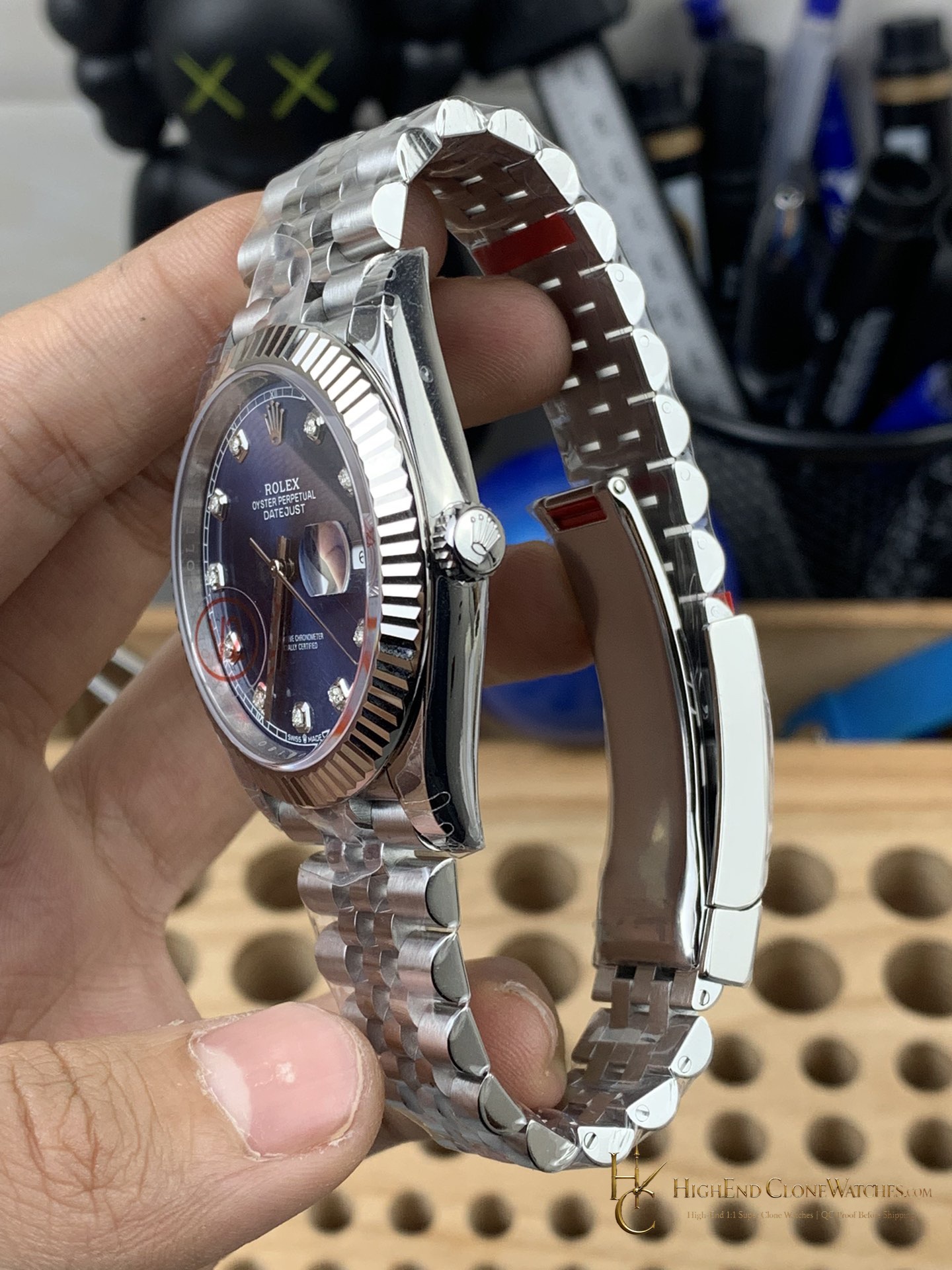 Rolex Datejust M126334 dial and marker detail super clone watch