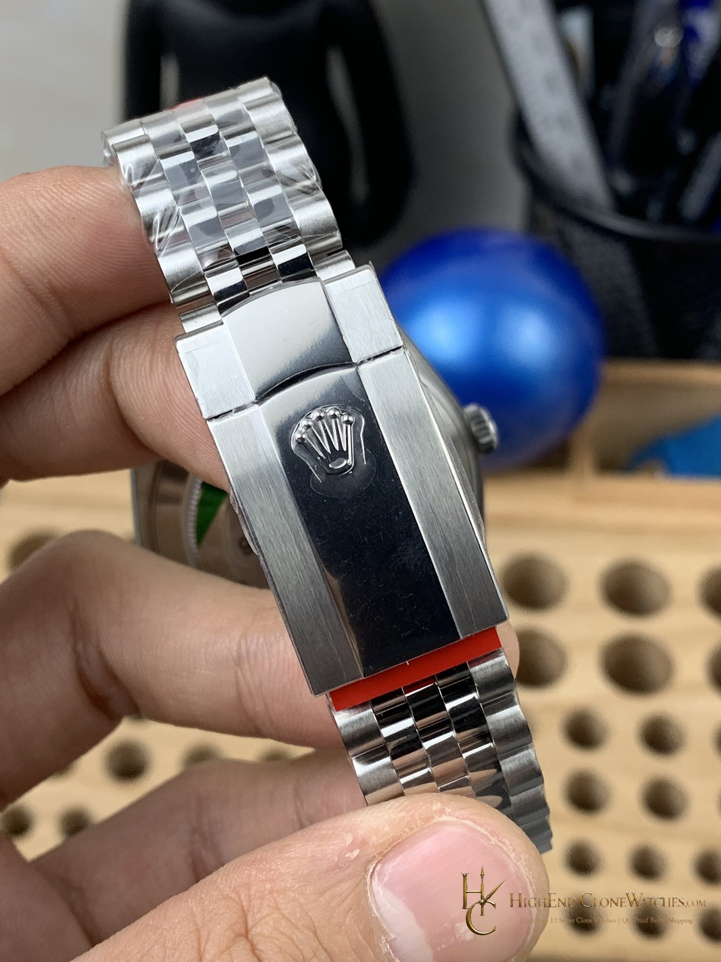 Rolex Datejust M126334 crown and case detail super clone watch