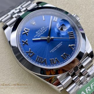 Rolex Datejust 126300-0018 angled dial view super clone watch