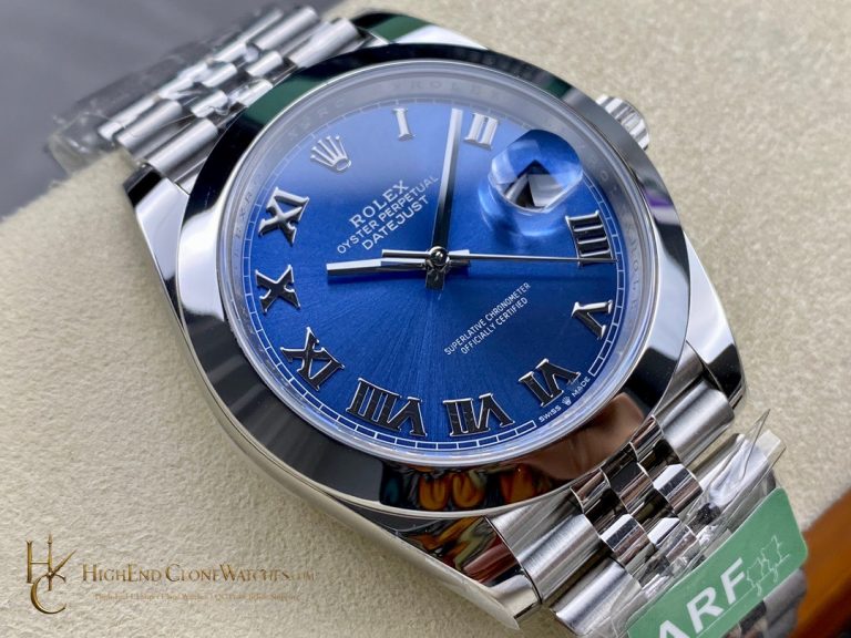 Rolex Datejust 126300-0018 angled dial view super clone watch