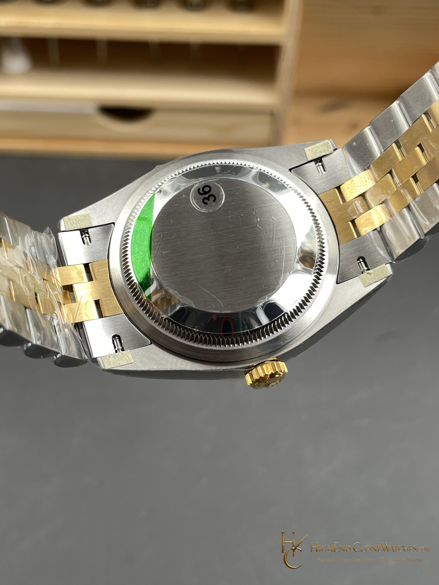 Rolex Datejust 36 m126233-0015 movement detail super clone watch