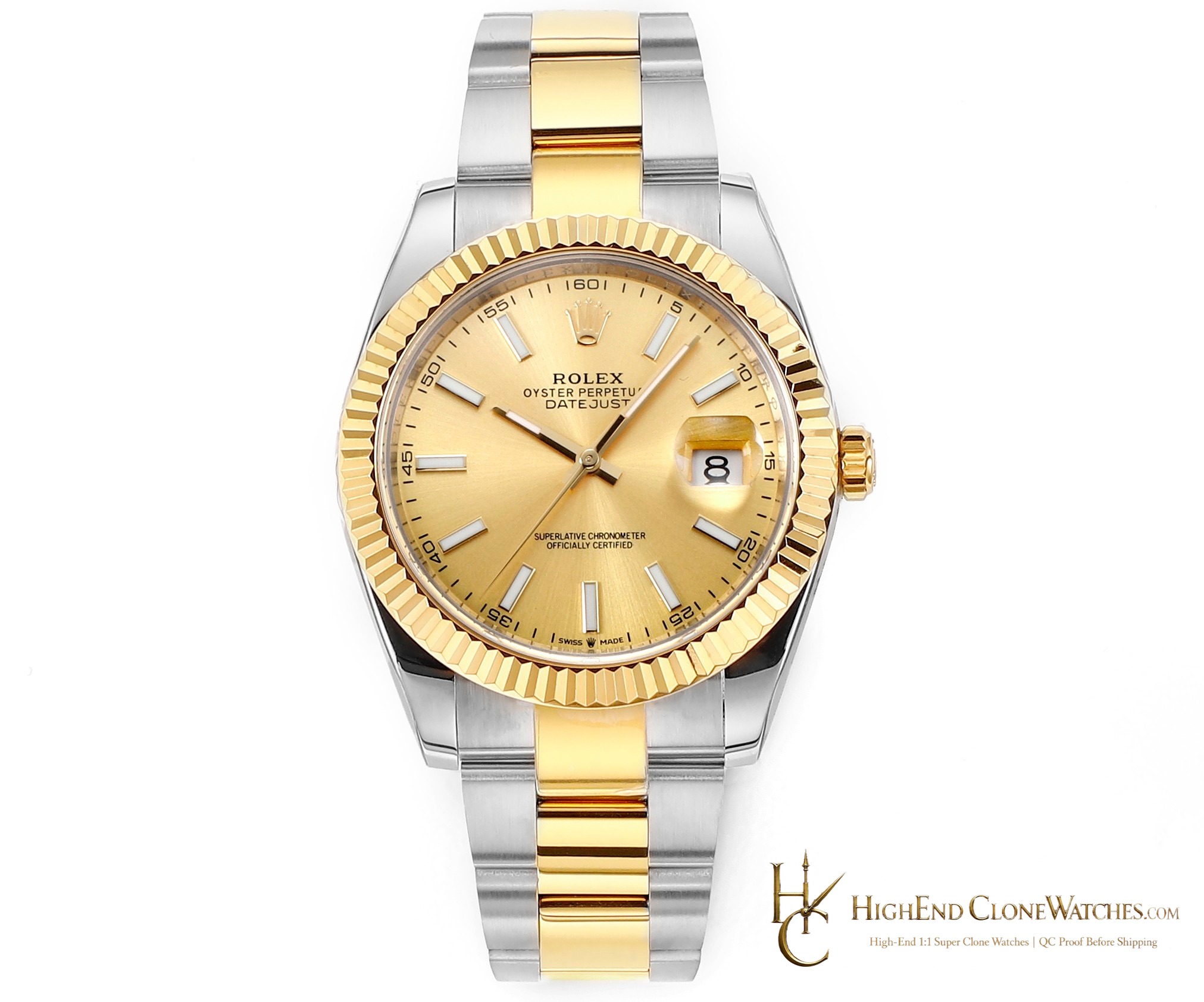 Rolex Datejust 126333-0009 front view super clone watch