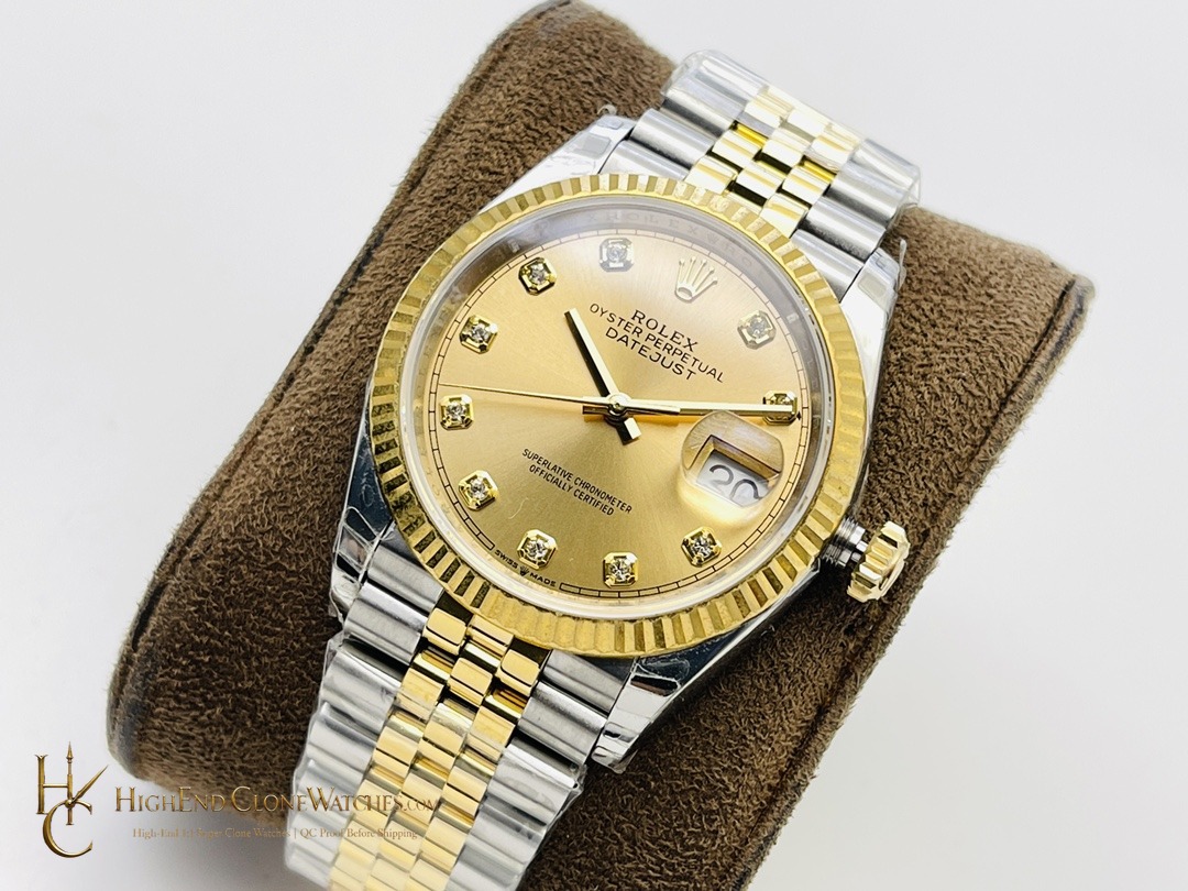 Rolex Datejust m126233-0017 dial and marker detail super clone watch