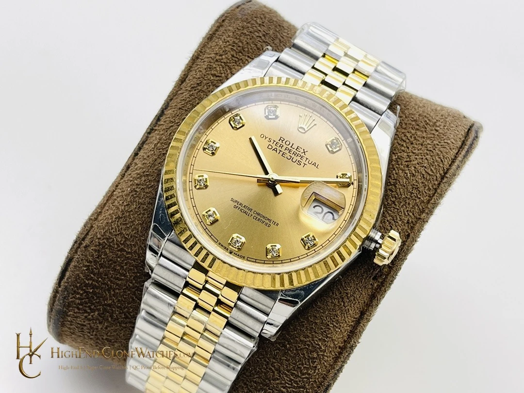 Rolex Datejust m126233-0017 dial and marker detail super clone watch