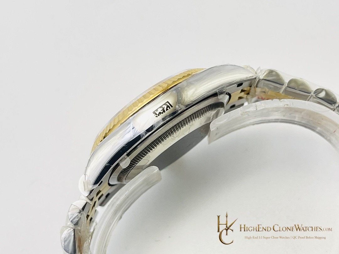 Rolex Datejust m126233-0017 crown and case detail super clone watch