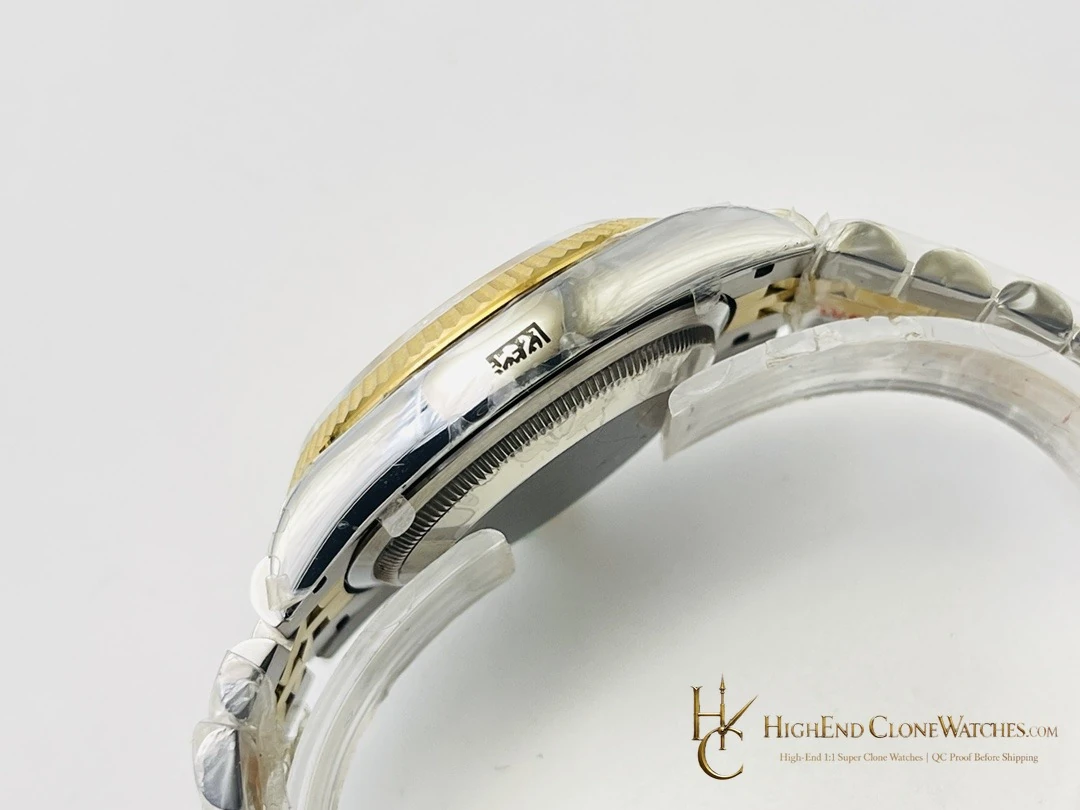 Rolex Datejust m126233-0017 crown and case detail super clone watch