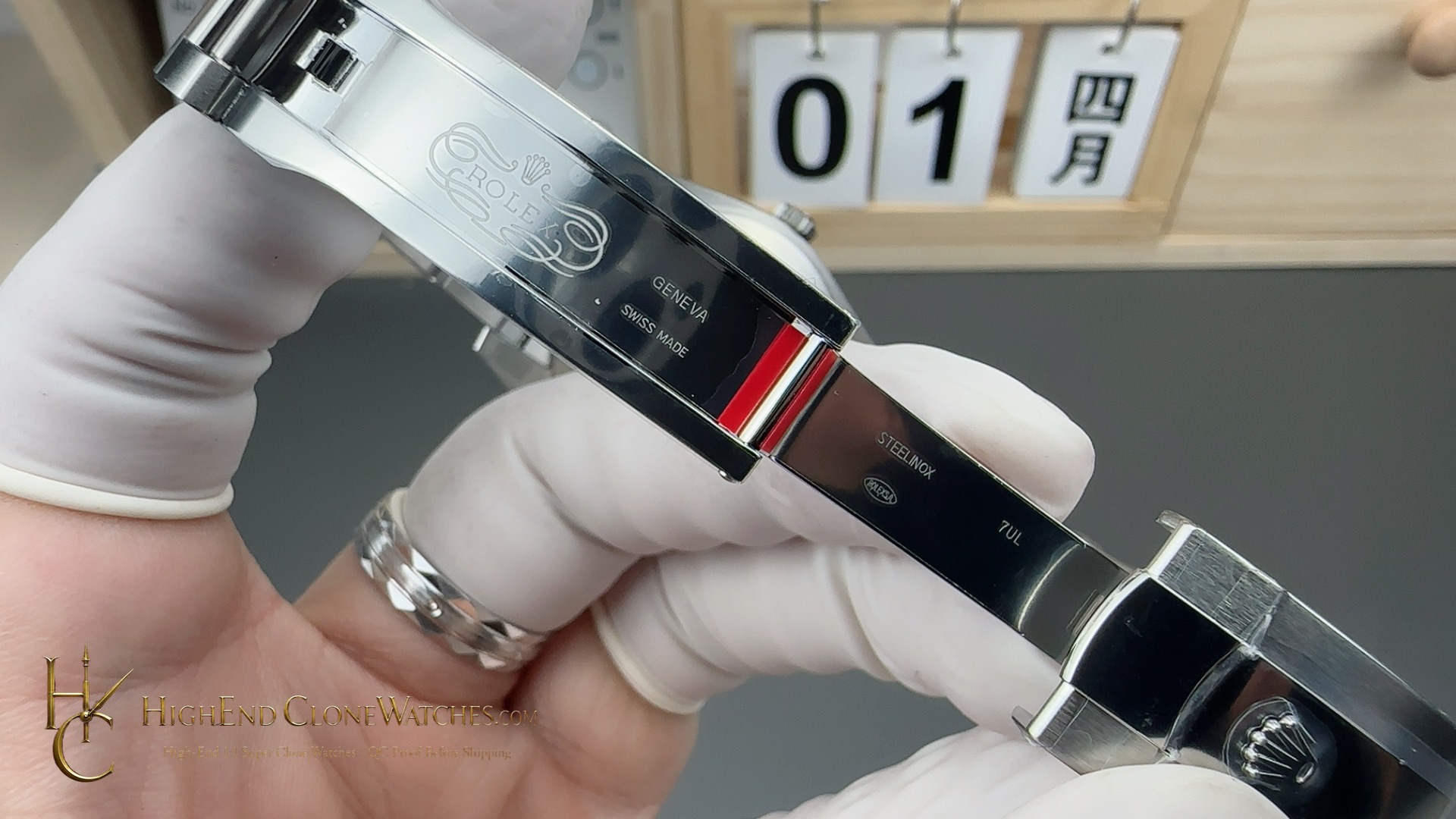 Rolex 126300 DateJust 41 side case profile super clone watch