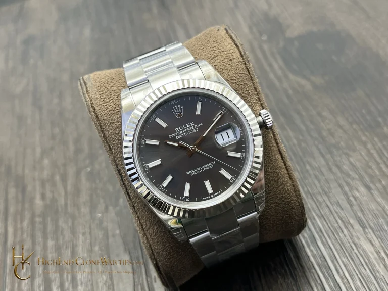 Rolex Datejust 126334-0013 angled dial view super clone watch