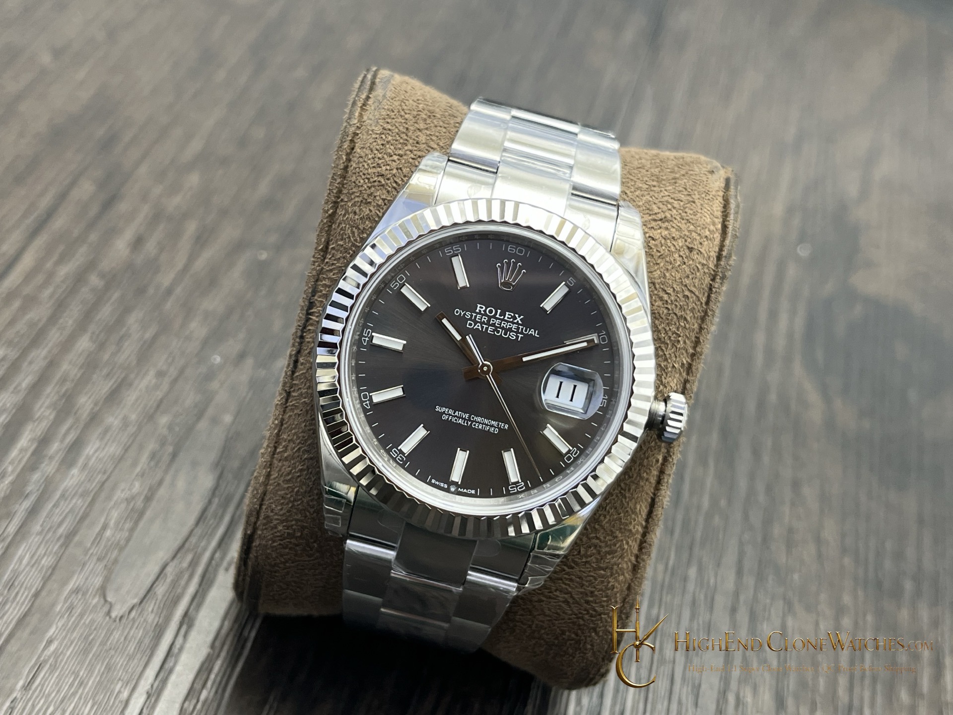 Rolex Datejust 126334-0013 dial and marker detail super clone watch