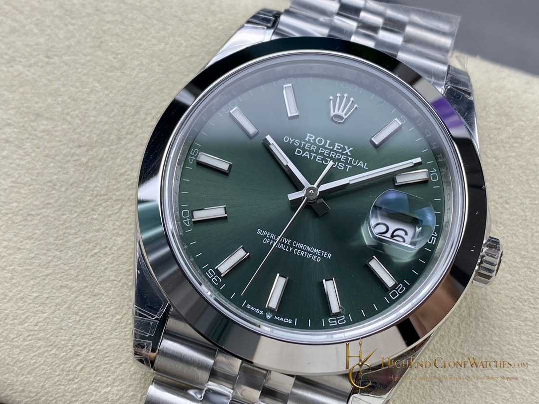 Rolex Datejust 126300-0020 dial and marker detail super clone watch