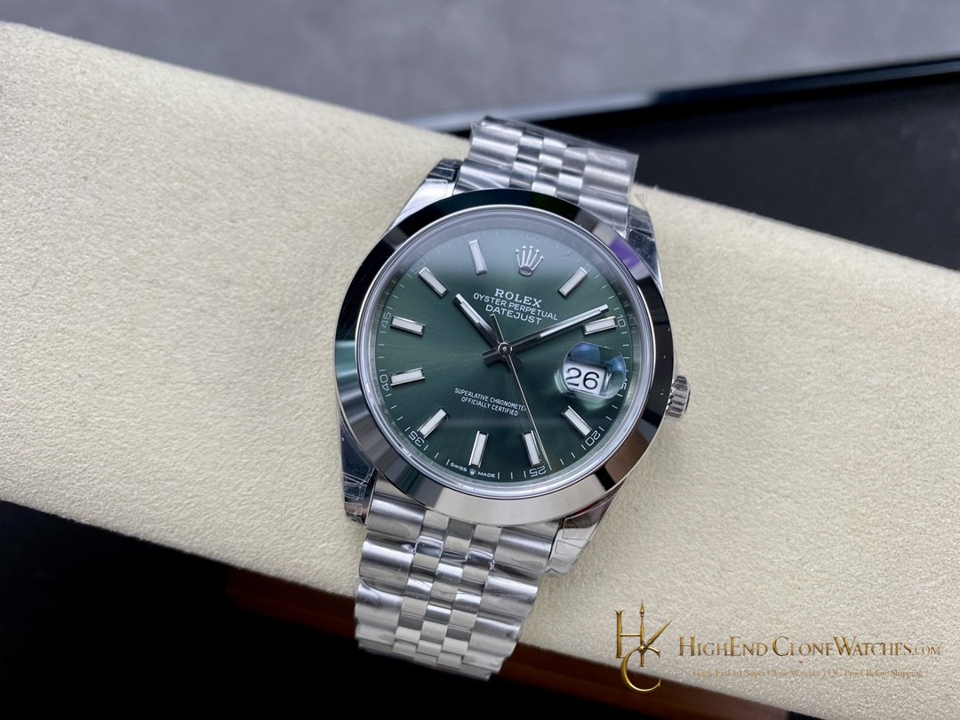 Rolex Datejust 126300-0020 bezel detail super clone watch