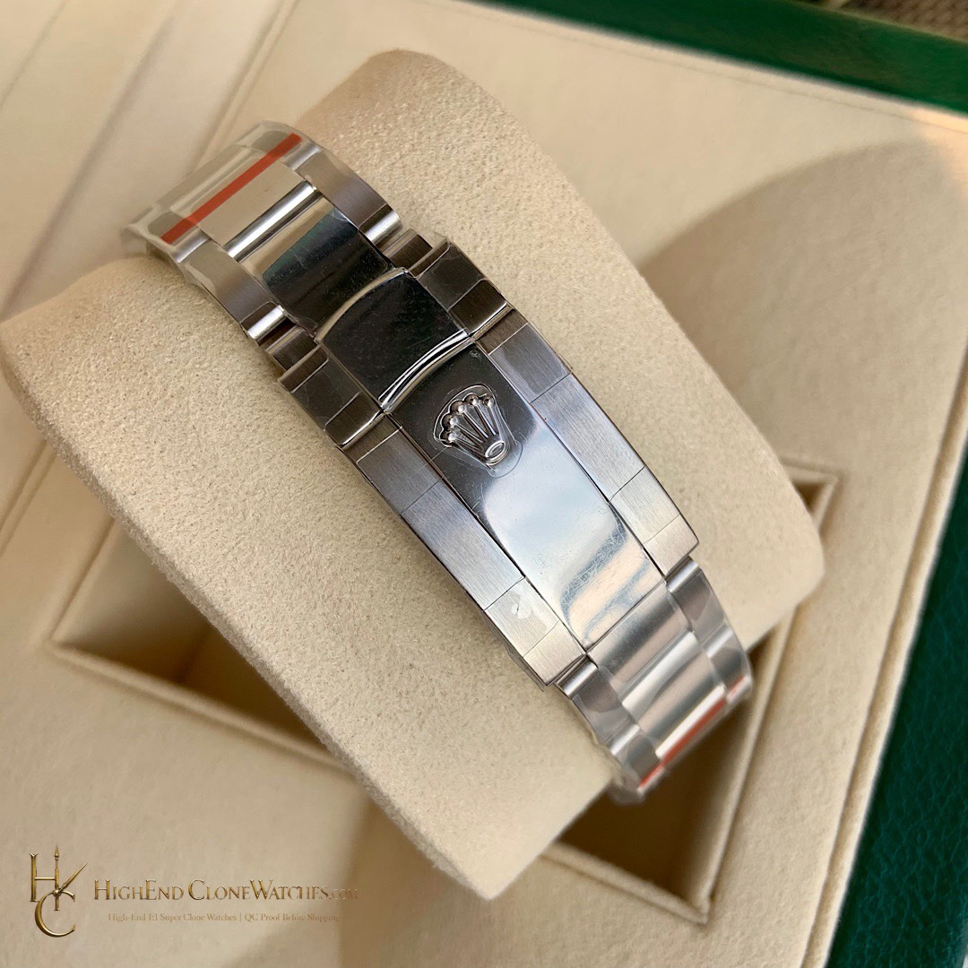 Rolex Datejust m126334-0027 crown and case detail super clone watch