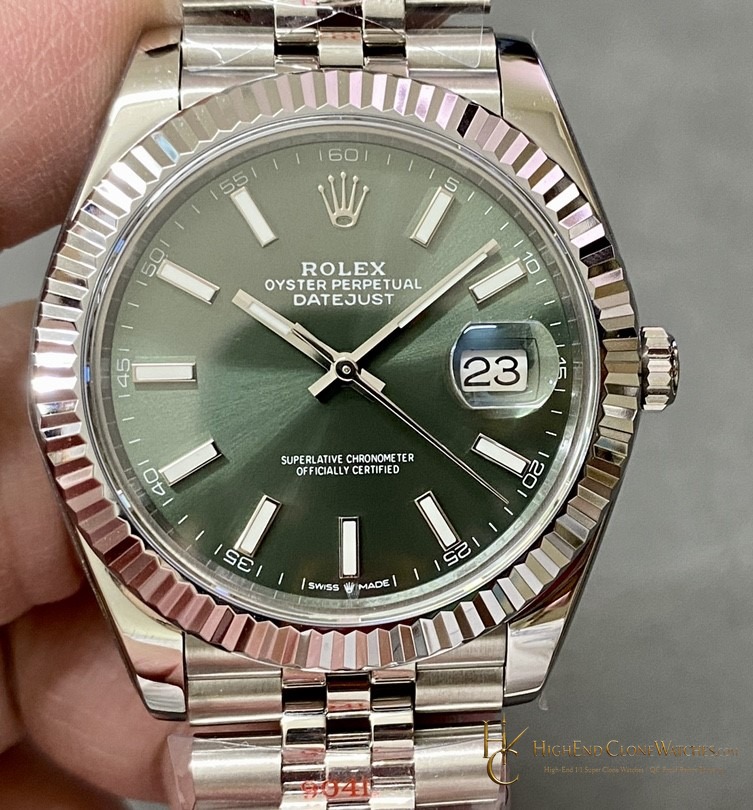 Rolex Datejust 126334-0028 front view super clone watch