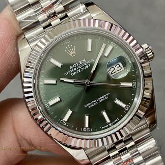 Rolex Datejust 126334-0028 angled dial view super clone watch