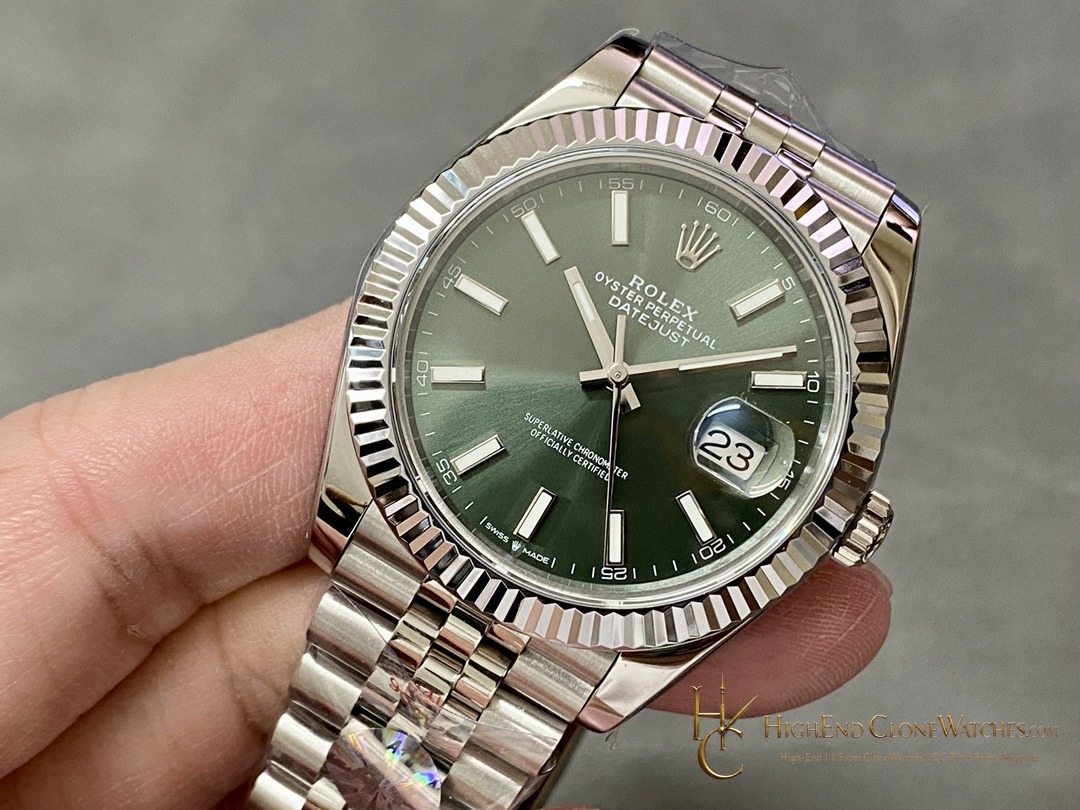 Rolex Datejust 126334-0028 dial and marker detail super clone watch