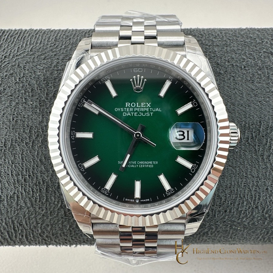 Rolex Datejust m126334-0034 front view super clone watch