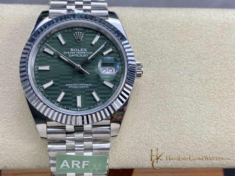 Rolex Datejust 126300-0021 front view super clone watch