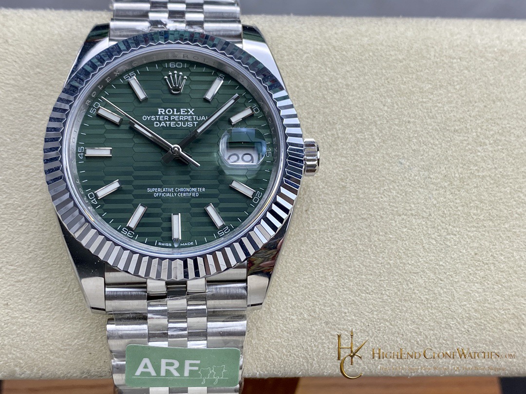 Rolex Datejust 126300-0021 front view super clone watch
