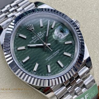 Rolex Datejust 126300-0021 angled dial view super clone watch