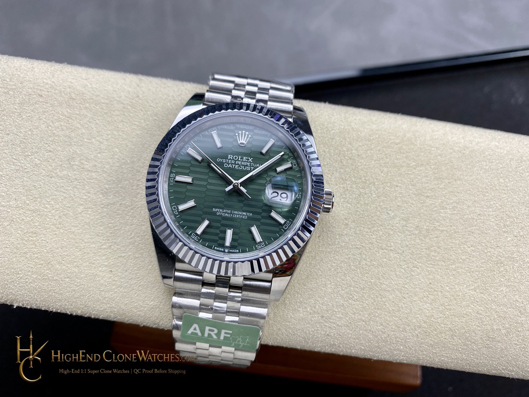 Rolex Datejust 126300-0021 bezel detail super clone watch