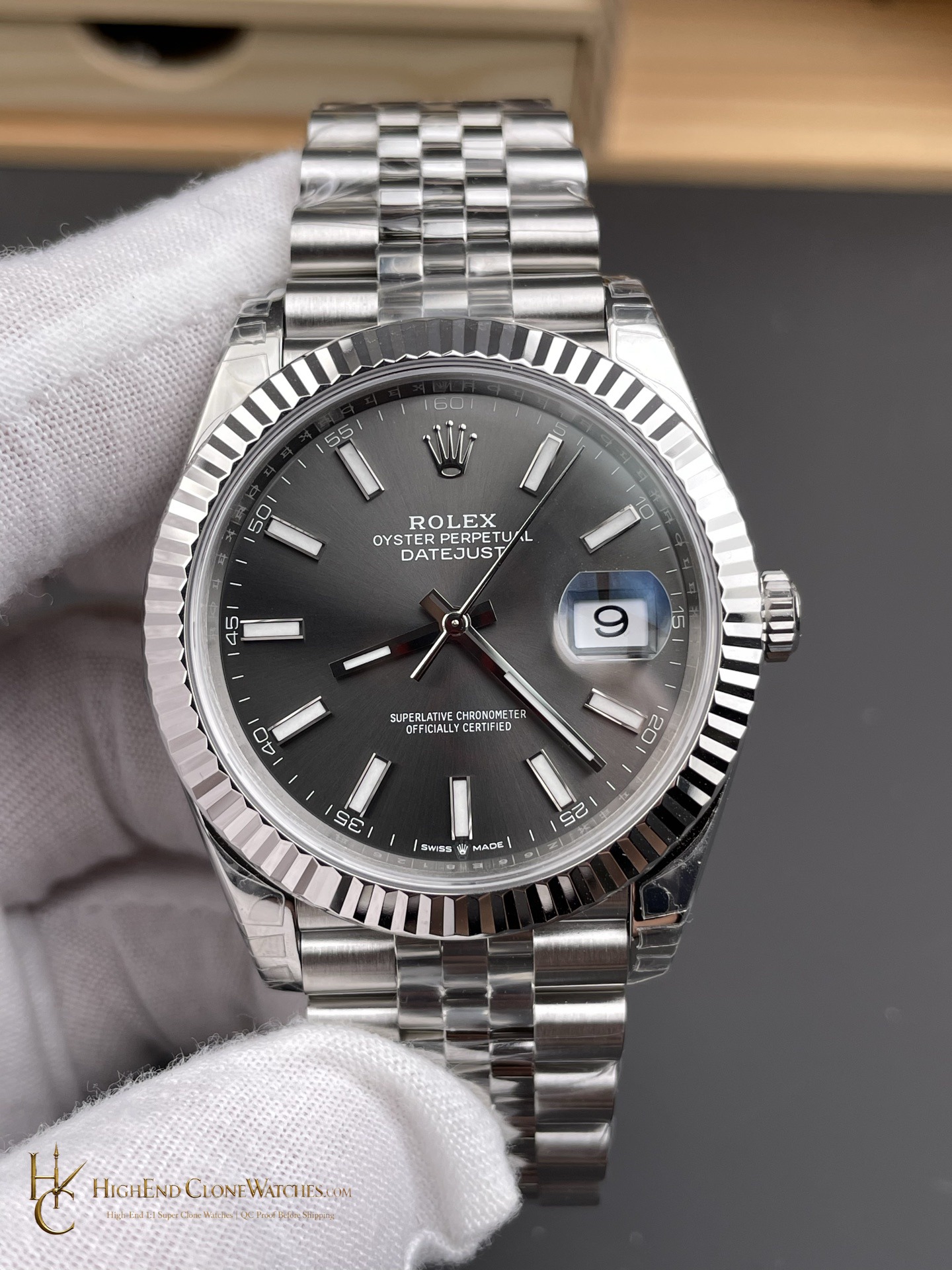 Rolex Datejust 126334 dial and marker detail super clone watch