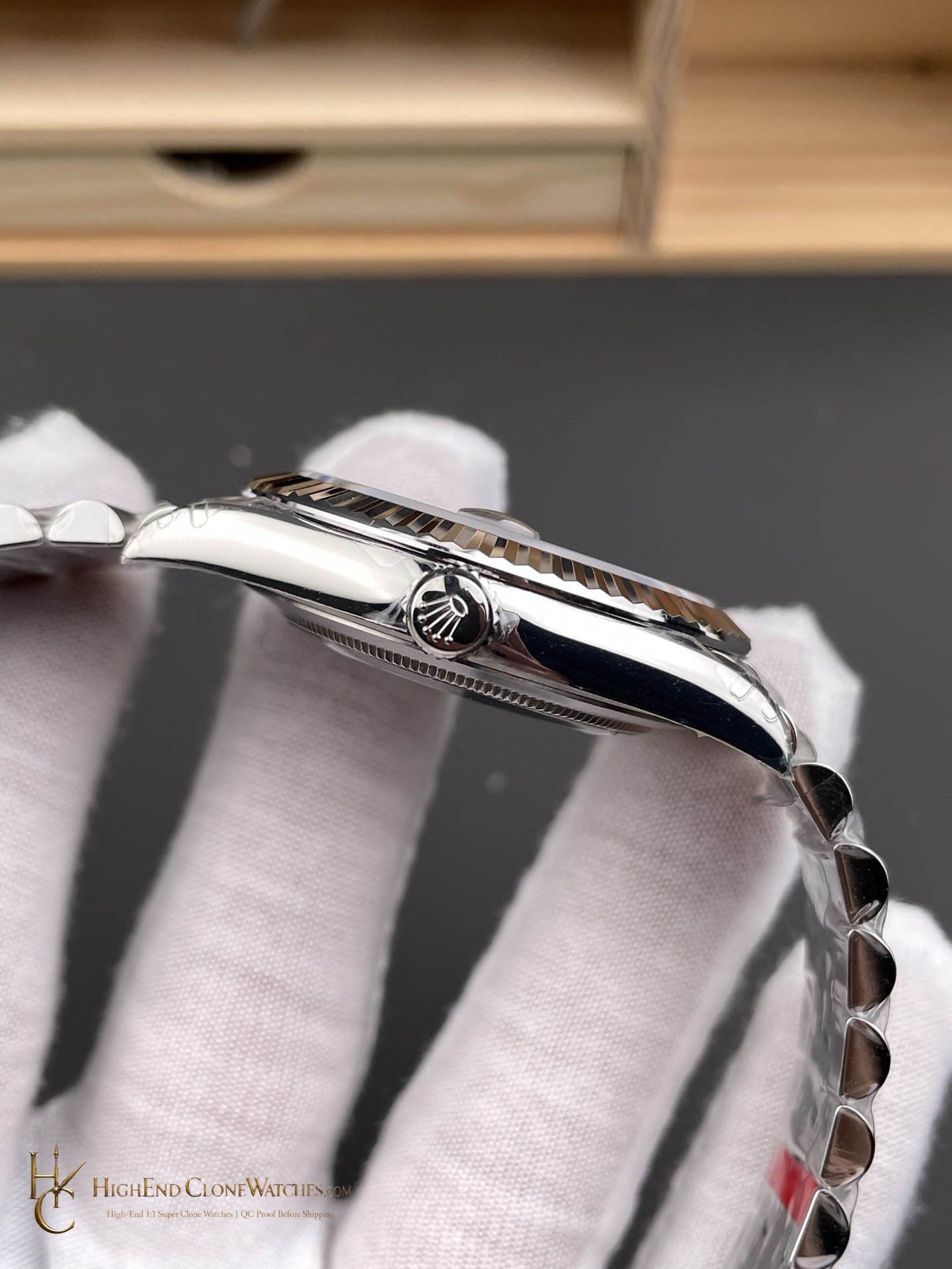Rolex Datejust 126334 bezel detail super clone watch