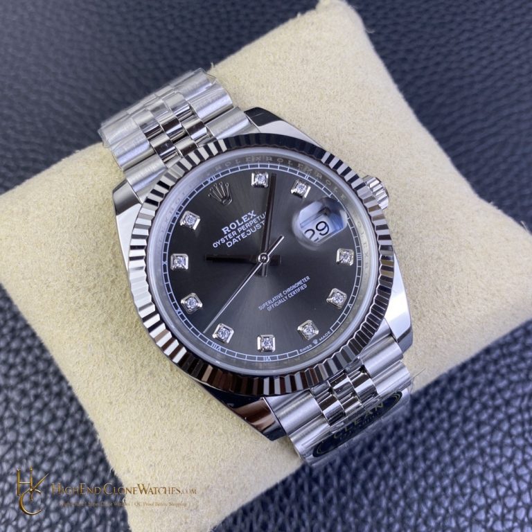 Rolex Datejust 126334 angled dial view super clone watch