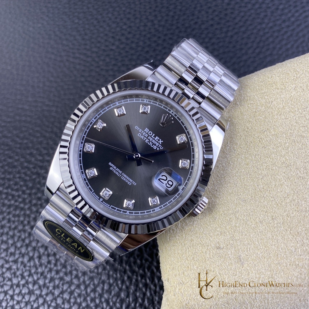 Rolex Datejust 126334 bezel detail super clone watch