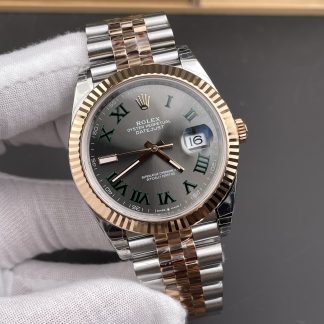 Rolex Datejust 126231-0029 angled dial view super clone watch