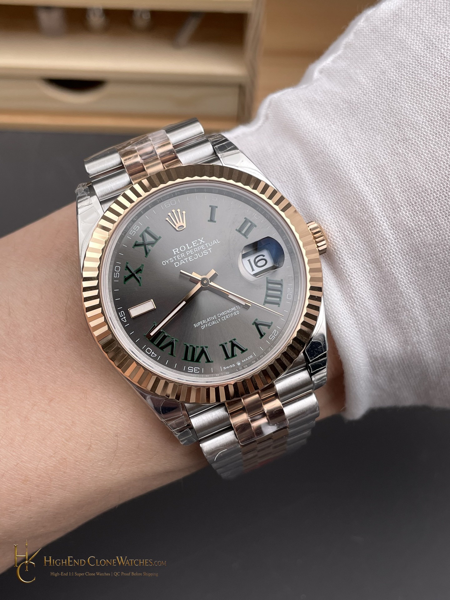Rolex Datejust 126231-0029 caseback view super clone watch
