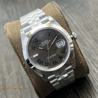 Rolex Datejust 126300 angled dial view super clone watch