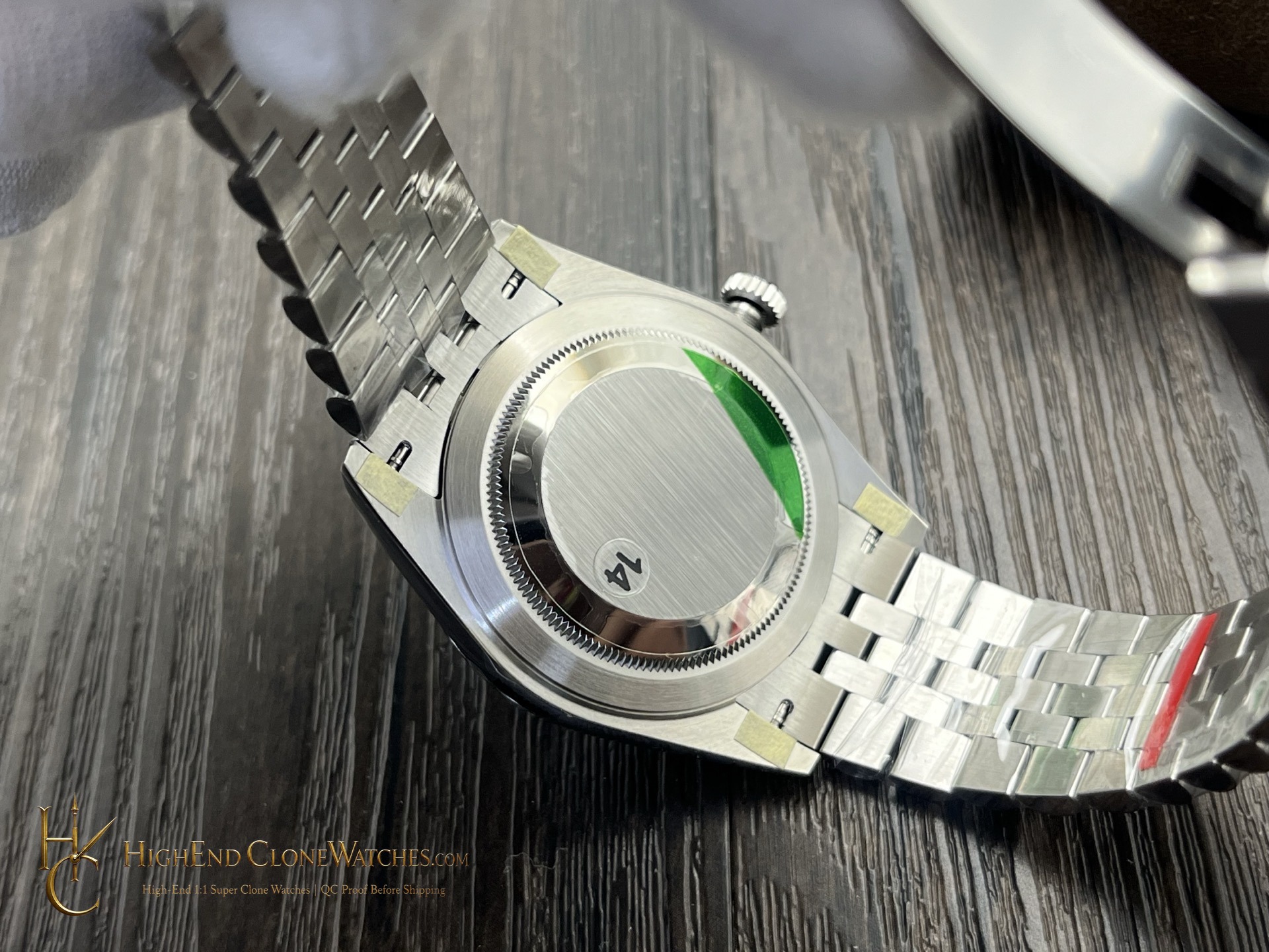 Rolex Datejust 126300 caseback view super clone watch