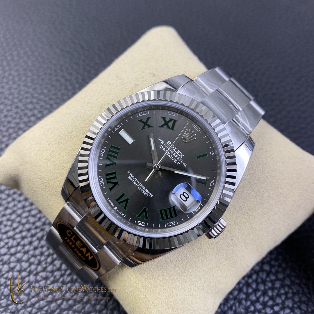 Rolex Datejust m126334-0021 dial and marker detail super clone watch
