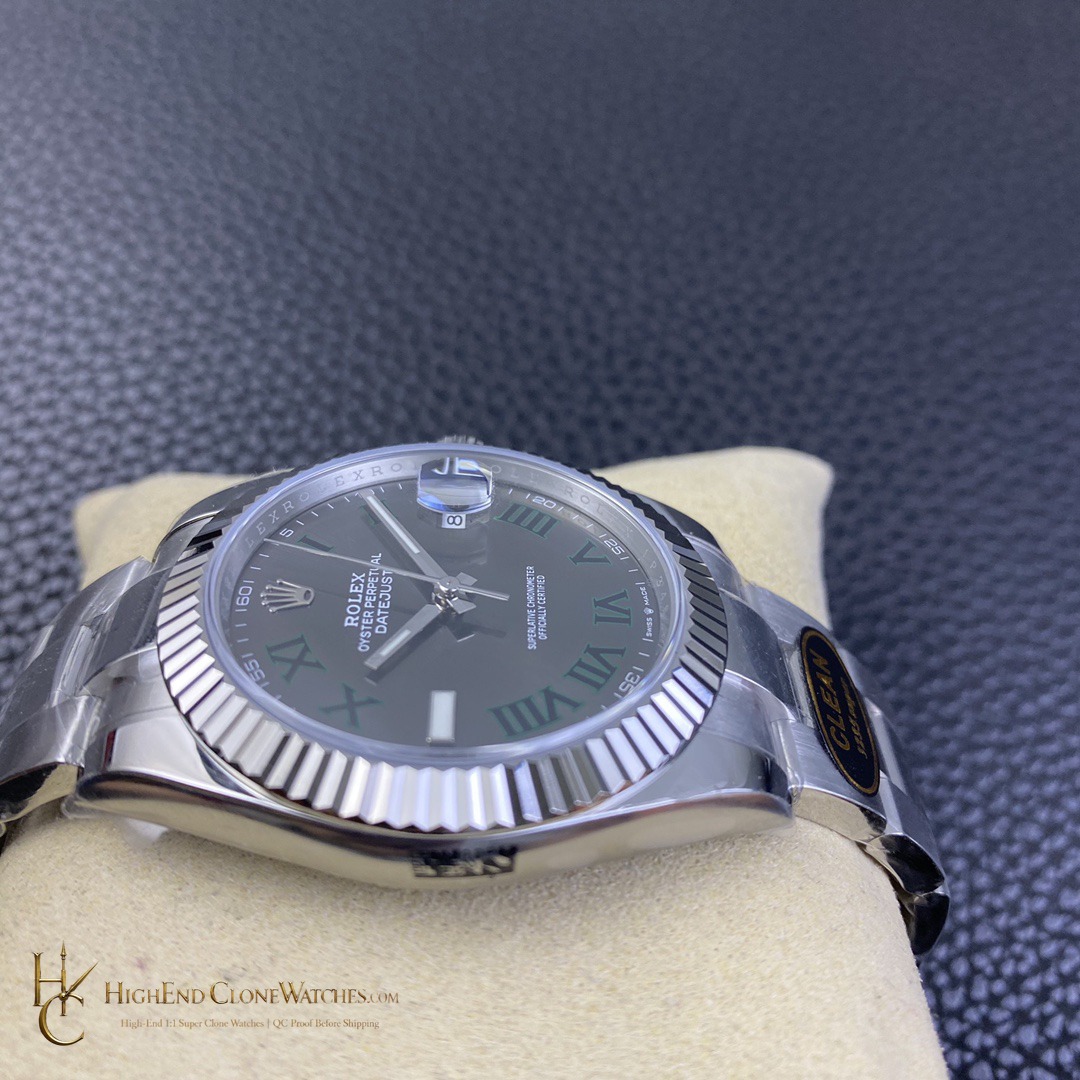 Rolex Datejust m126334-0021 bezel detail super clone watch