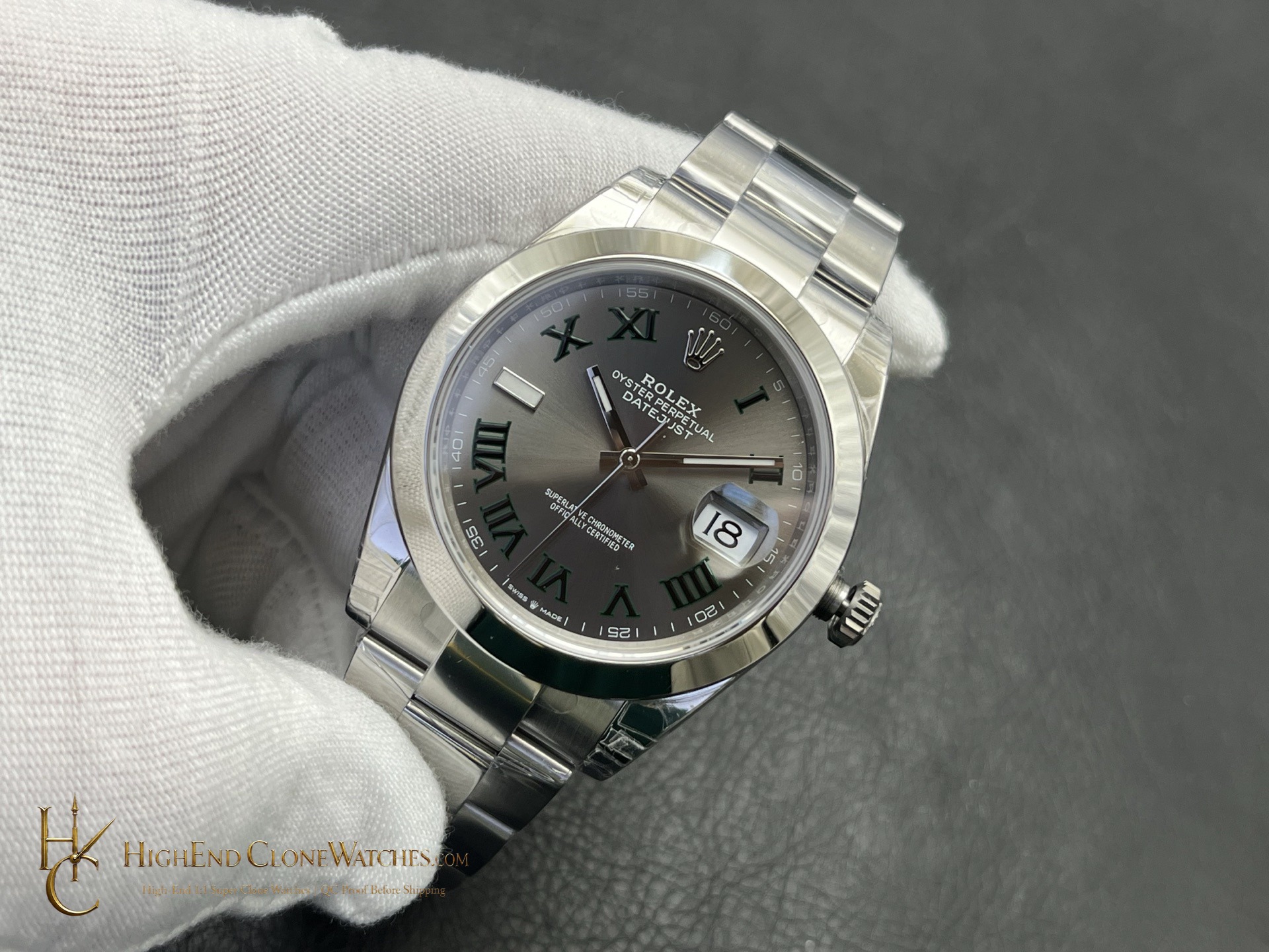 Rolex Datejust m126200-0018 dial and marker detail super clone watch
