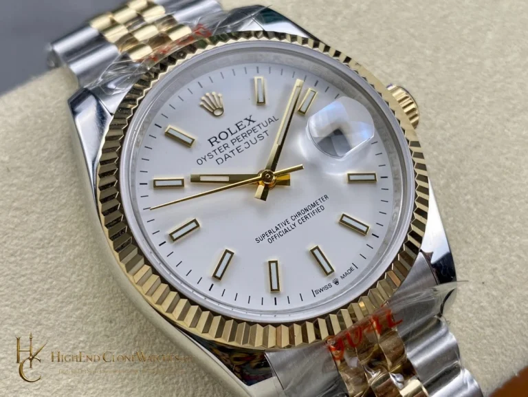 Rolex Datejust 36 m126233-0019 angled dial view super clone watch