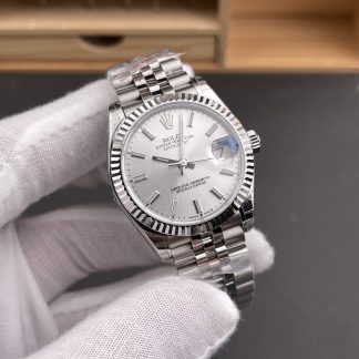 Rolex Datejust 126234-0013 angled dial view super clone watch