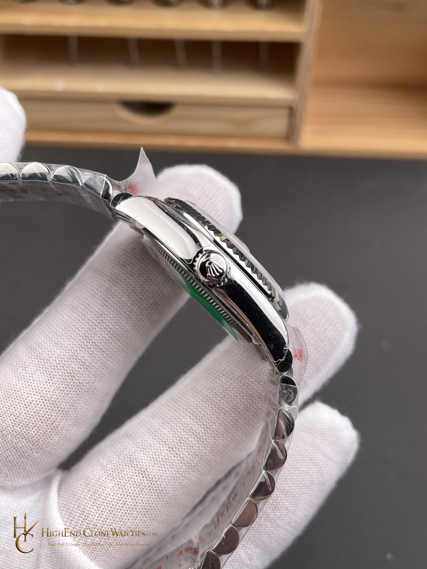 Rolex Datejust 126234-0013 bezel detail super clone watch