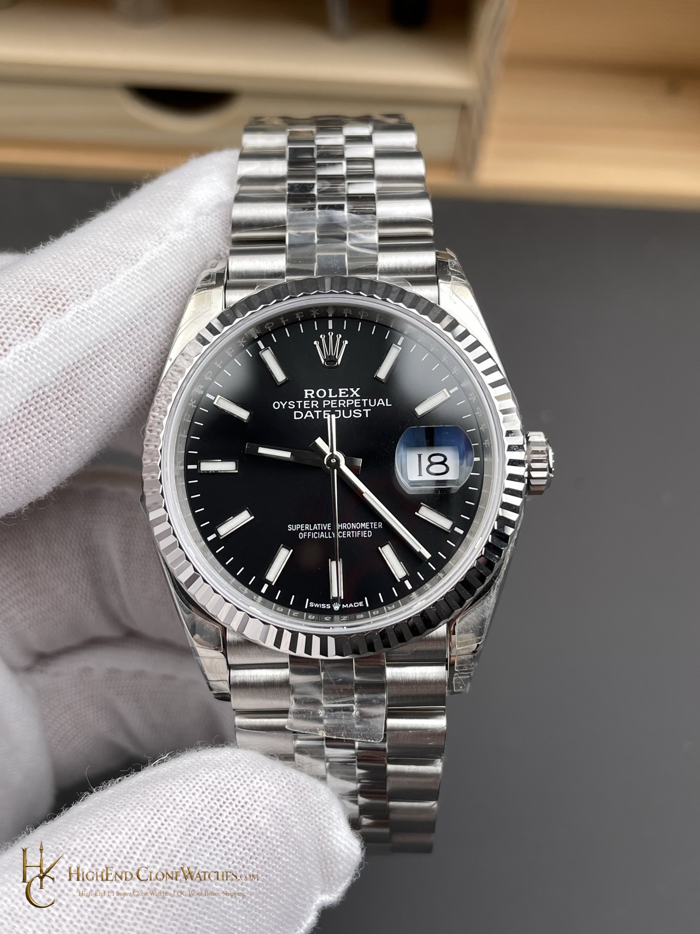 Rolex Datejust 126234 dial and marker detail super clone watch