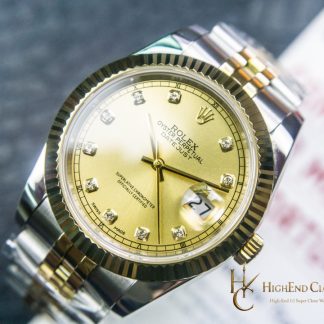 Rolex Datejust m126333-0012 angled dial view super clone watch