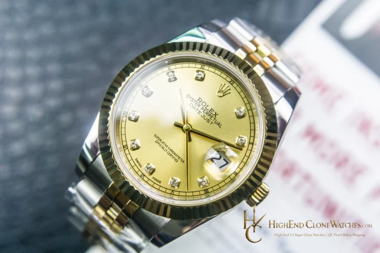 Rolex Datejust m126333-0012 angled dial view super clone watch