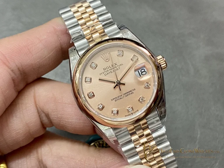 Rolex Datejust m278241-0024 angled dial view super clone watch