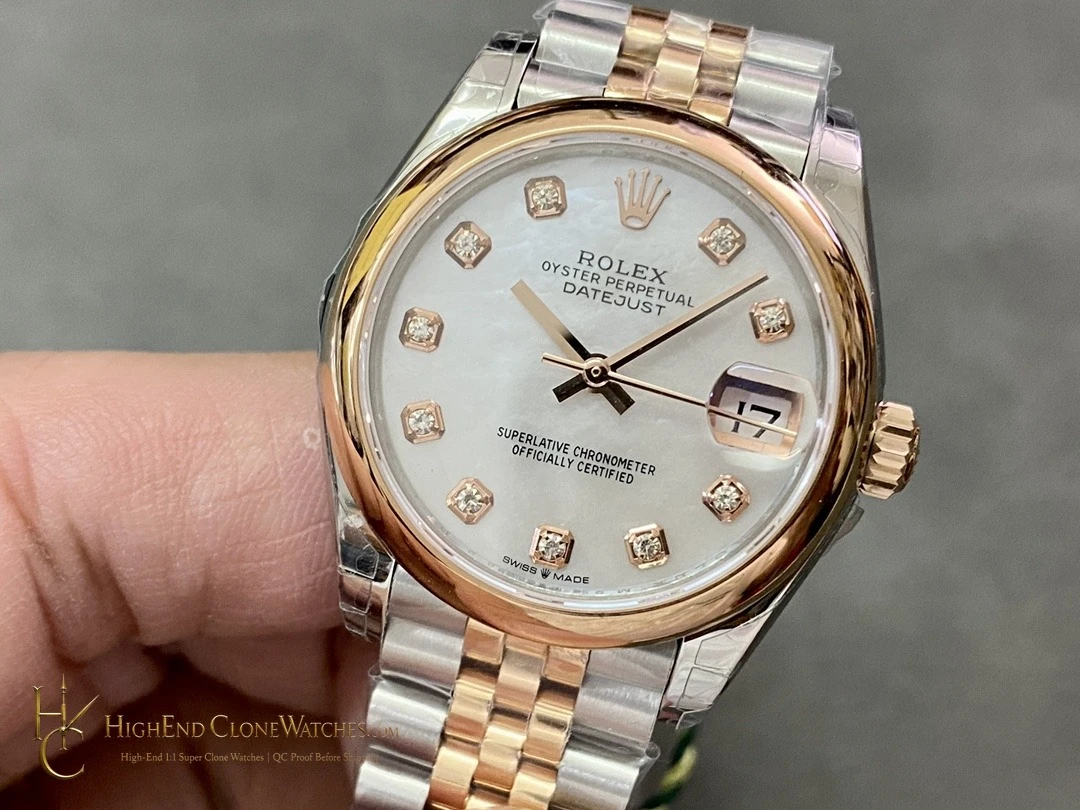 Rolex Datejust 31 m278243-0028 dial and marker detail super clone watch