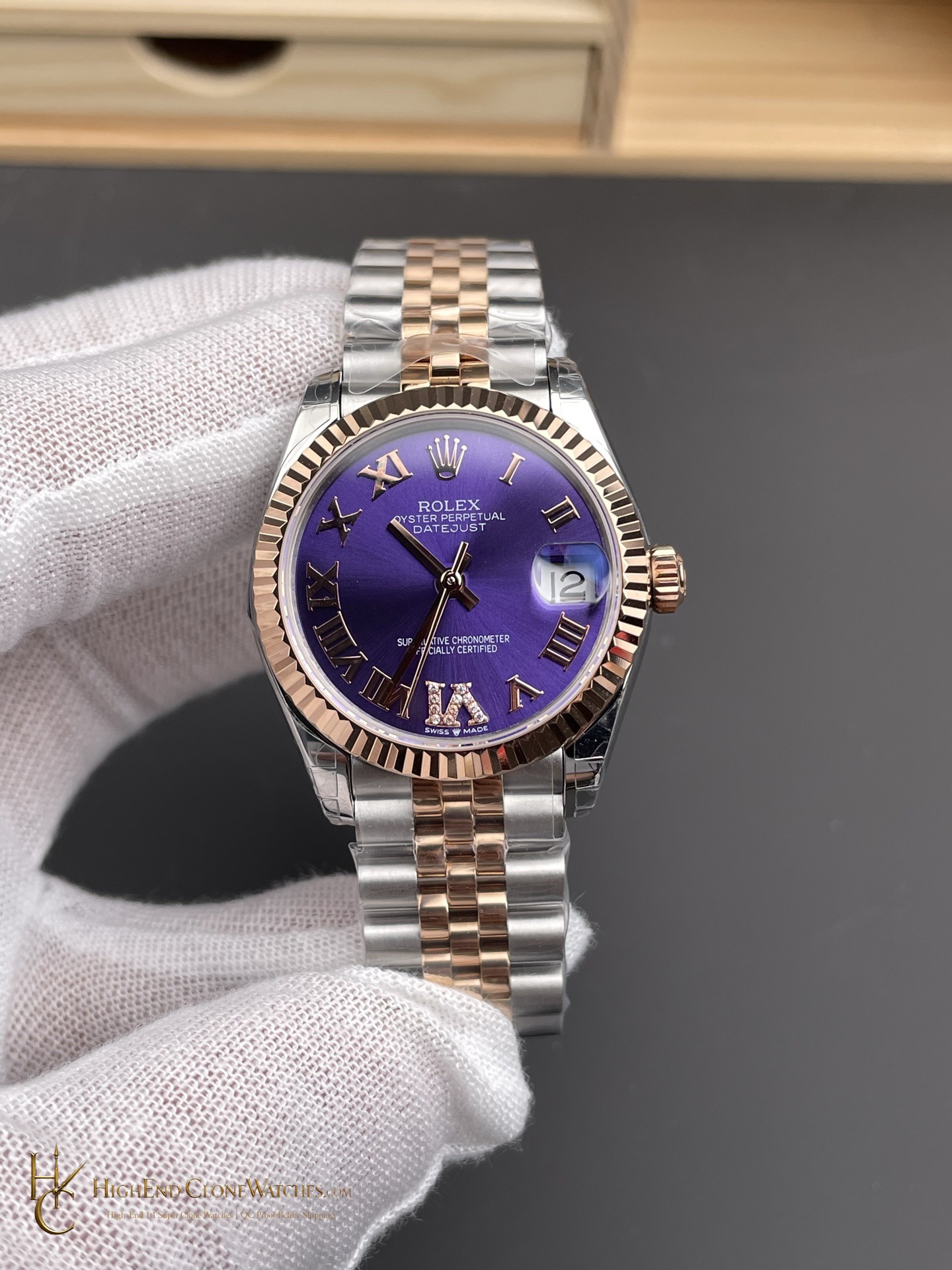Rolex Datejust m278271-0020 front view super clone watch