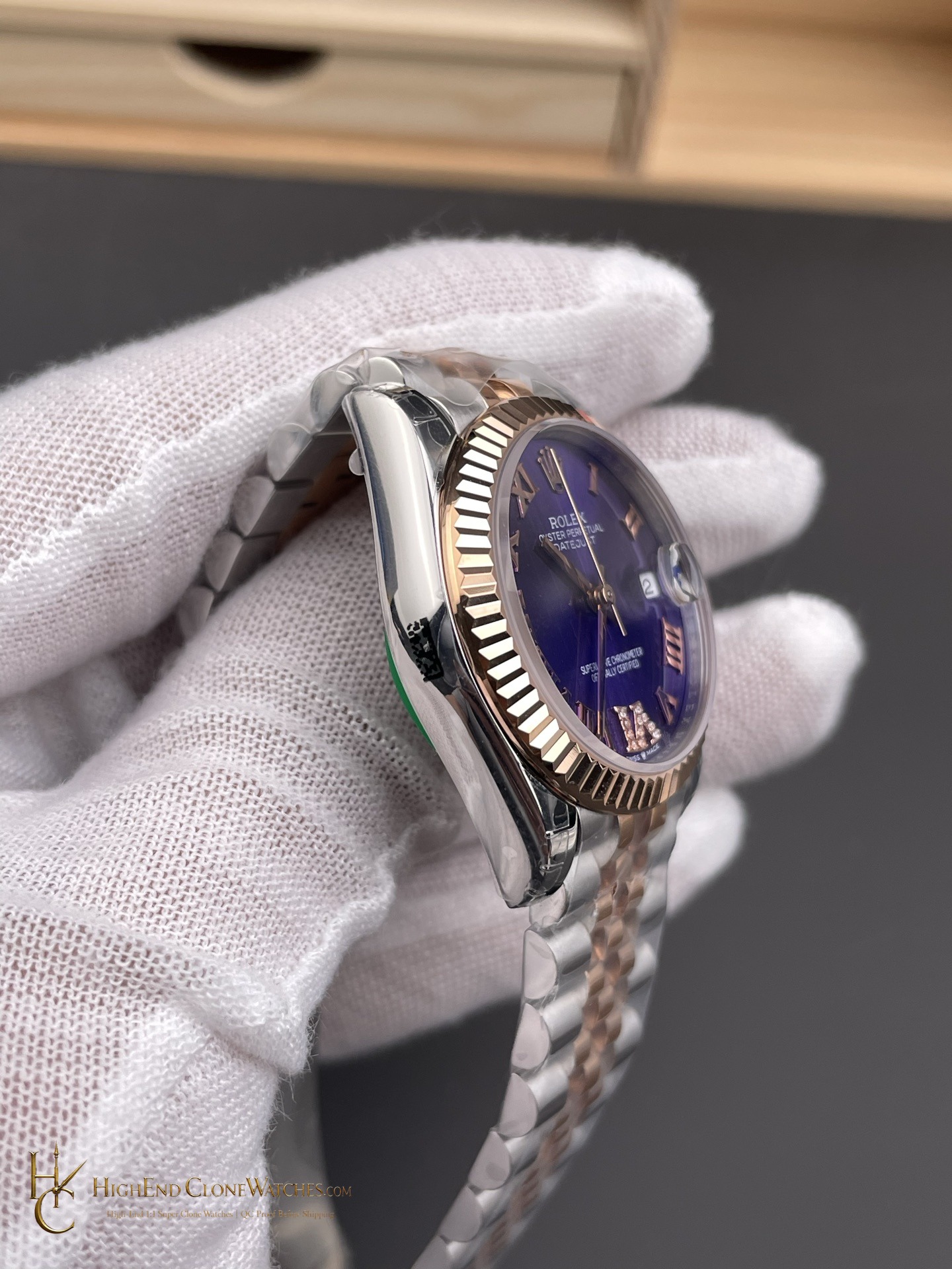 Rolex Datejust m278271-0020 bezel detail super clone watch