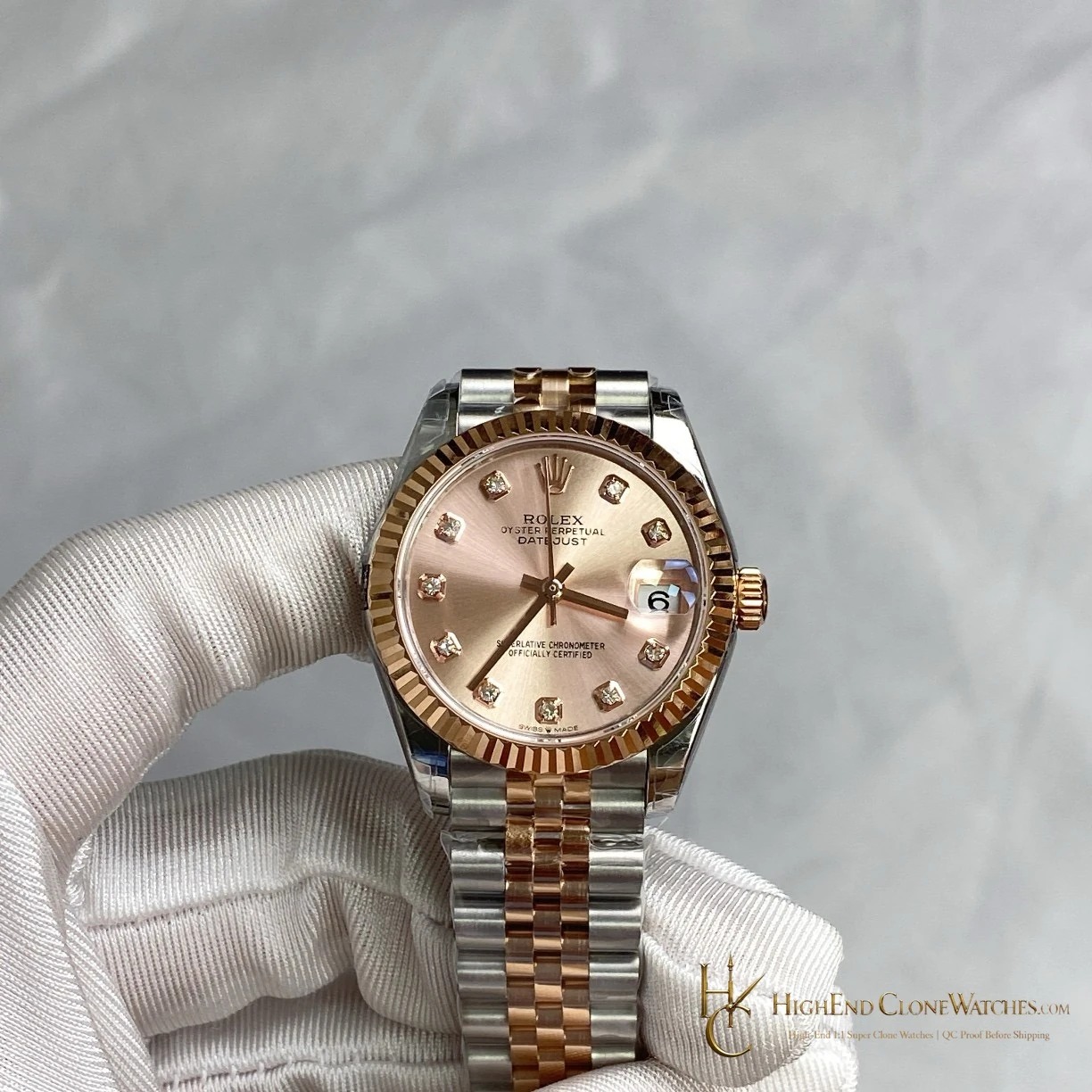 Rolex Datejust m278271-0024 front view super clone watch