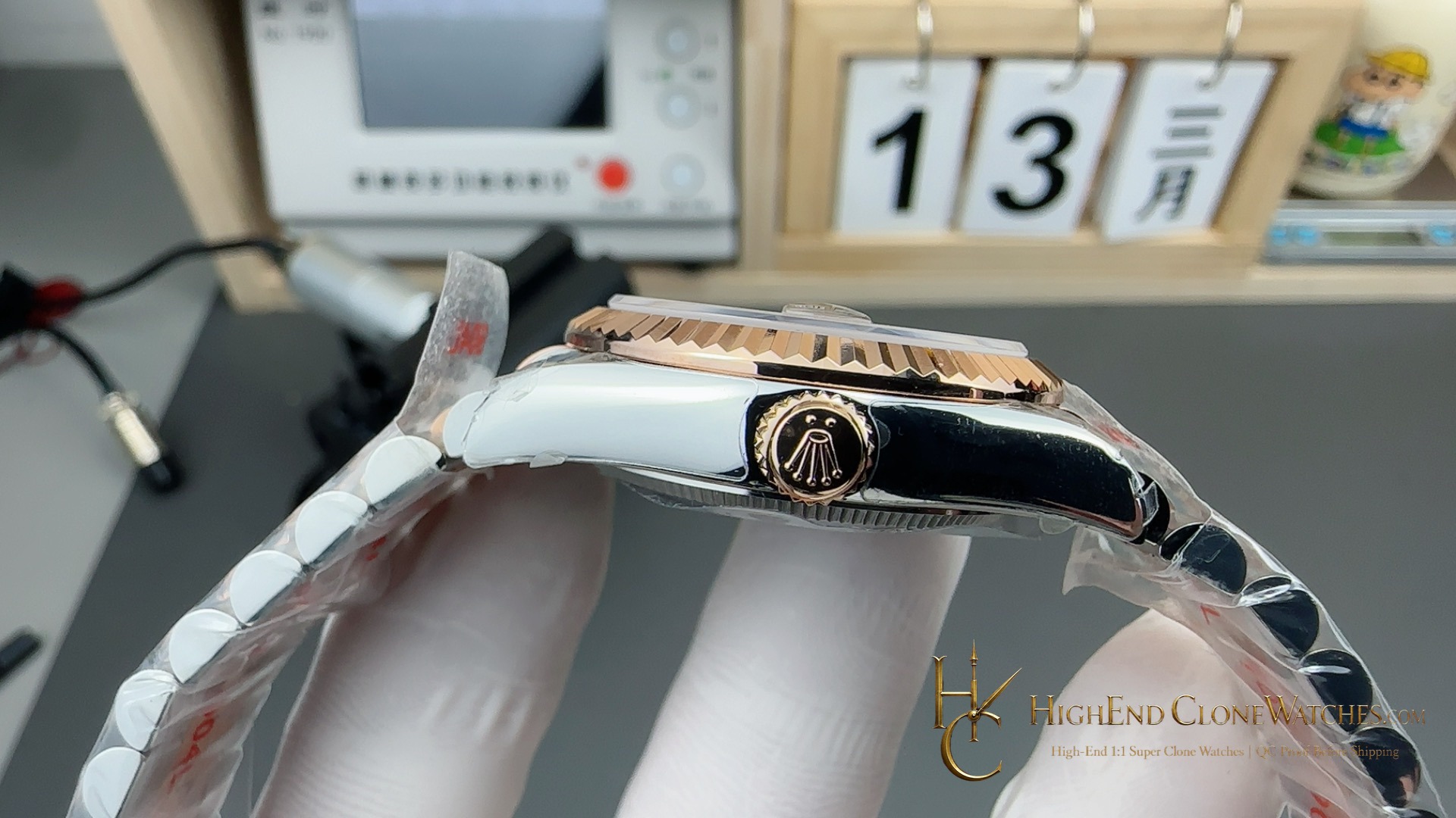 Rolex Datejust m278271-0028 bezel detail super clone watch