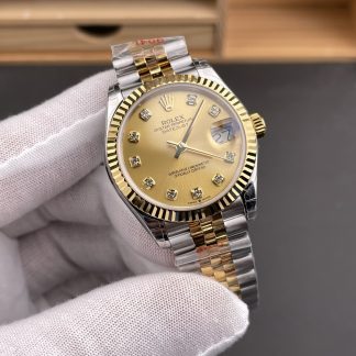 Rolex Datejust 278273 angled dial view super clone watch